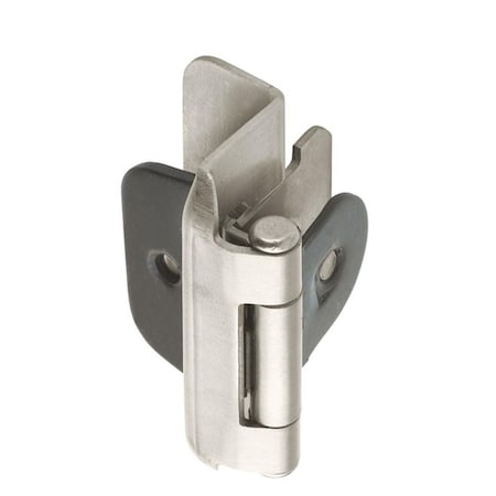 Hd Amerock Double Demountable Hinge 0.5-Inch Overlay, Satin Nickel A08704 G10
